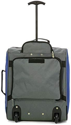 Aerolite MiniMAX 45x36x20 Kids EasyJet Maximum Size Cabin Hand Luggage 30L Under Seat Trolley Children Backpack Carry On Cabin Hand Luggage Bag Junior Toddler with 2 Year Warranty (Blue)
