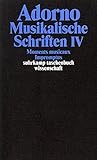  Adorno, Theodor W., Bd.17 : Musikalische Schriften IV. Moments musicaux. Impromptus.