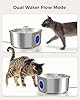 Cat Water Fountain Stainless Steel - Pet Drinking Fountain for Cats Indoor - 3.2L/108oz Automatic Water Dispenser with Watering Level Window (1 Filter) #5