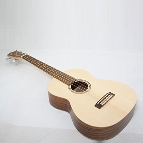 UKULELE BARITONO MADE IN EUROPE TAVOLA ABETE MASSELLO FONDO FASCE NOCE TASTIERA IN PALISSANDRO