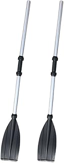 Trafagala Kayak Paddle Oar Aluminum Alloy Adjustable Portable Detachable Paddles Oars for Inflatable Boat Kayak Rafting Canoe Paddle Trident Telescopic Micro-Mini Sea Sense Paddle 2 PADDLE