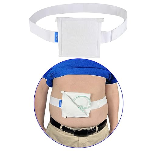 NEPPT G Tube Holder Belt Feeding Tubes Accessories G Tube Covers Peg Tube Gastrostomy Catheter Pd Dialysis Belt Pads Drainage Medical Abdominal Dialysis for Men Women(28"~37")