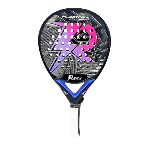 Rayox Hurricane Power Pala de pádel Carbono 3k | Apta para Jugadores Principiantes y Avanzado | Hombre y Mujer (Violeta)
