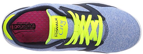 Skechers Skechers Women's Low-Top Sneakers, Blue-Blau (Nvlm), 6 UK