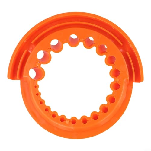Gdfnmogo Afilador de brocas con 20 tamaños de agujero de 2 a 13 mm, accesorio de pulido multiusos para amoladora angular de 115 mm y 125 mm, plástico de larga duración (naranja)