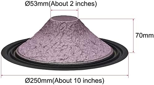 XYWHPGV 10 inches Paper Speaker Cone Subwoofer Drum Dot Paper 2 inches Coil Diameter with 2 Cloth Surround Purple 2 Pcs(fb1a7 bfdf4 ef990 ccc5f 81800 aaea5