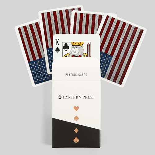 Lantern Press Baraja Americana Distressed, 52 Cartas Poker miniatura 6