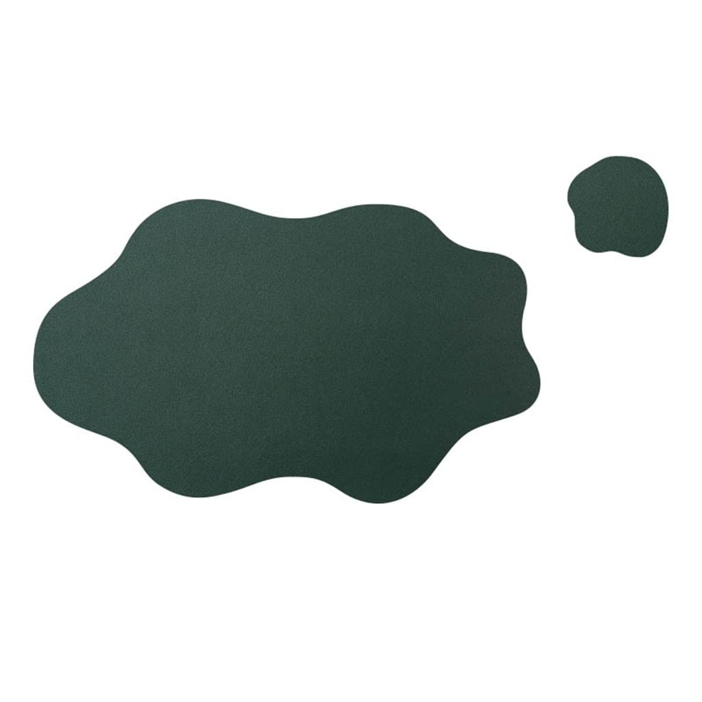 IANSHFKN 4 Pcs Tableware Pad Placemat Table Mat Heat Insulation Leather Bowl Coaster Kitchen