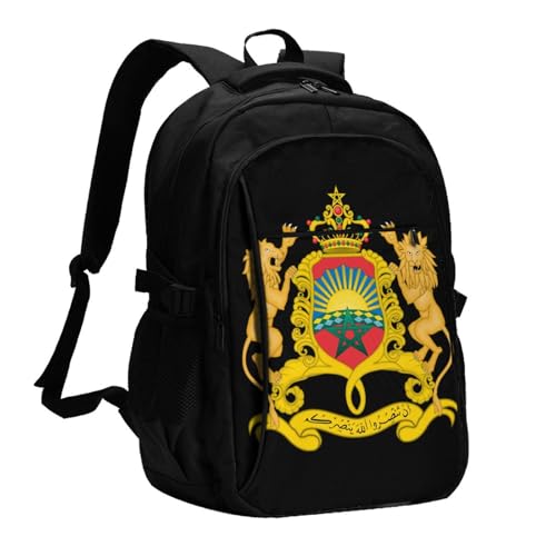 ODSLFHJD Coat Of Arms Of Morocco Backpack Lightweight