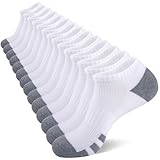 Heatuff 7 Pairs Mens Cushioned Ankle Socks Low Cut Athletic Breathable Comfort Casual Socks