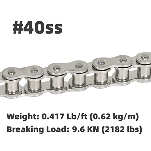 Findmall 2312066-646871 40Ss Roller Chain 10 Feet thumb #3