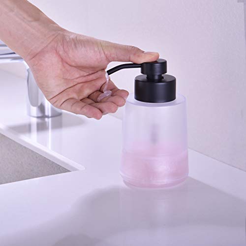 Ekrte Countertop Soap Dispensers, Matte Black Liquid Lotion Soap Dispenser Pump With 450 Ml Liquid Bottle For Kitchen & Bathroom Hand Dish Lotion #TOP2