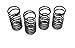RC Raven Revo 3.3 or E-Revo, Dual Rate Black Plated Shock Springs full set of 4