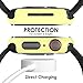 Pokanic [2 Pack Compatible with Apple Watch SE 6 5 4 Series iWatch 9H Tempered Glass Case Full Body Screen Protector Cover Wireless Charge Light Weight Scratch Resistant Proof (Yellow, 40mm)