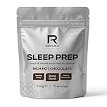 Reflex Nutrition Sleep Prep Hot Chocolate - Night-Time Sleep Support Drink with Lemon Balm, Ashwagandha & Magnesium - Helps Sleep Onset, Relaxation & Recovery (150g, 15 Servings)
