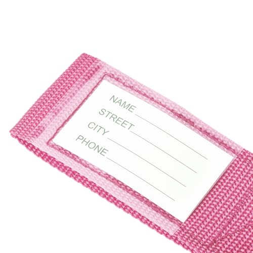 Image of uxcell Luggage Straps Suitcase Belts with Buckle Label, 2x78 2Mx5cm Adjustable PP Travel Bag Packing Accessories, Pink 4Pcs