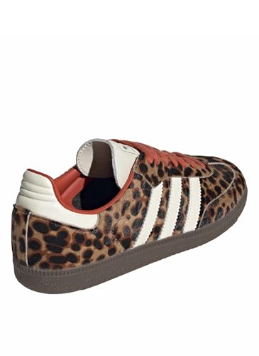 Image of adidas Samba OG Womens Sneaker (Leopard Print Gum, 5)