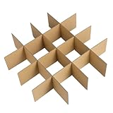 Veemoon 7 Conjuntos Separadores de Cartón para Cajas de Mudanza Unidades Rejilla Protectora para Platos y Vasos Divisor Resistente para Embalaje Seguro de Cristalería y Copas
