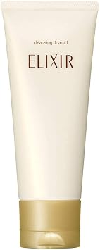 Elixir Cleansing Foam 1 Clean Type, N, 4.9 oz 145 g, Cleansing Foam, Face Wash Foam, Fluffy, Soft Skin, Aging Care, White