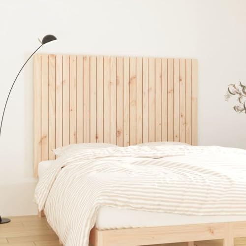Genérico Cabecero de Cama de Pared Madera Maciza de Pino 159,5x3x110 cm Mobiliario,Camas y Accesorios,Cabeceros y pies de Cama Marrón 14,91kg