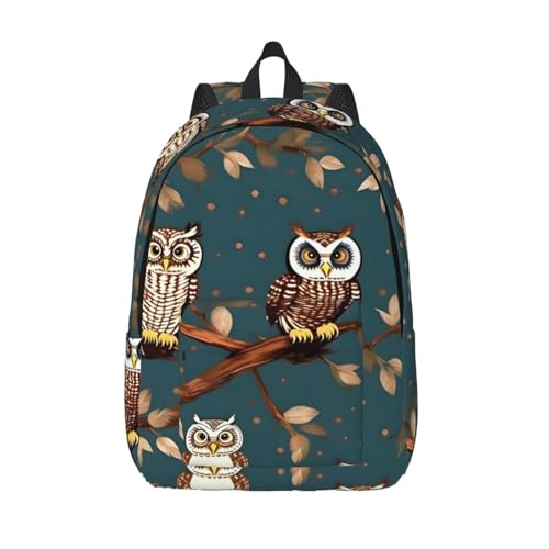 Sac à dos femme hiboux pour ordinateur portable, idéal week-end et voyage