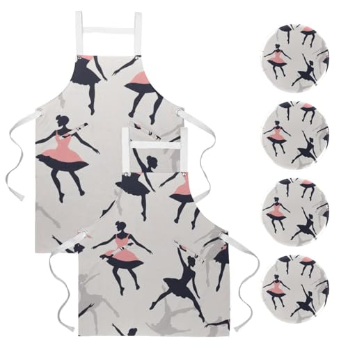 Tablier de cuisine lot de 2 pour restaurant pâtisserie et ménage