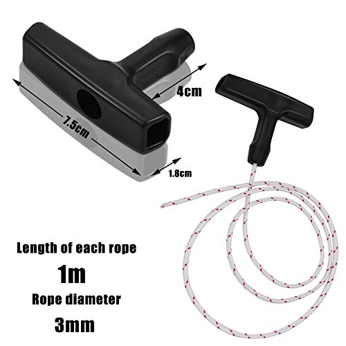 Nexxxi 6 Set Recoil Starter Rope, 3.5 Mm Pull Cord With 6 Pieces Starter Handle For Petrol Starter Mower Engine Universal #TOP1