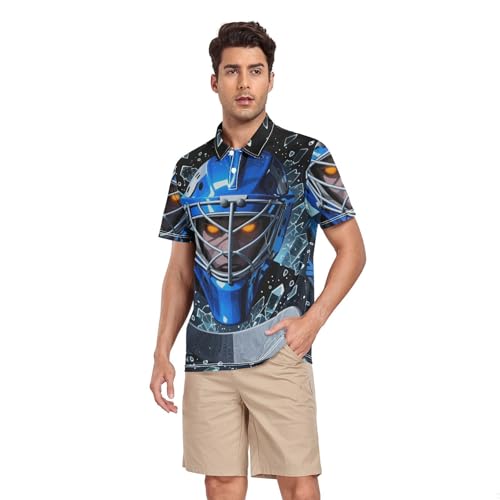 Polo de hockey pour homme avec col respirant tailles S à XL