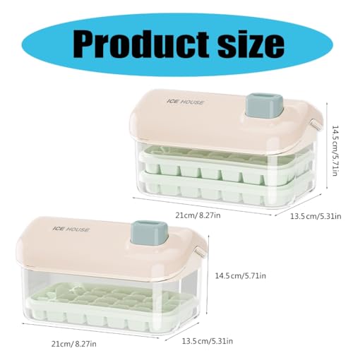 Molde para cubitos de hielo con contenedor blanco miniatura 5