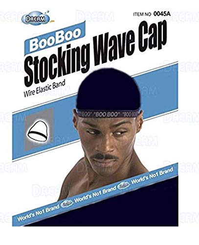 Dream, Boo Boo STOCKING WAVE CAP, Wire Eastic Band (Item #045 Navy)