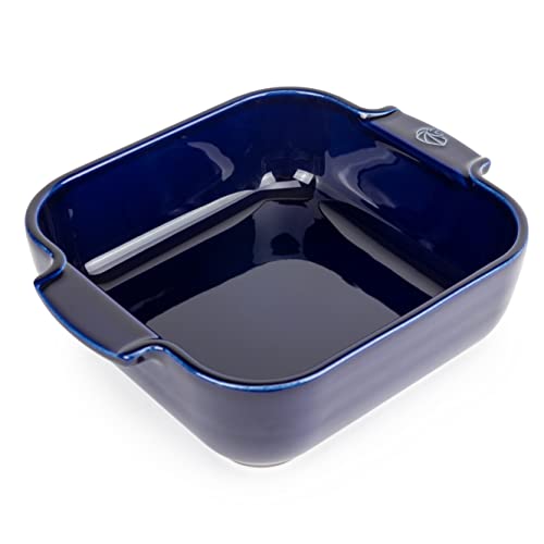 PEUGEOT, Square Ceramic Baking Dish, 21 cm (Including Handles) x 16.3 cm x 5.4 cm, Capacity: 1.1 L, 10 Year Guarantee