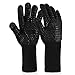 Produktbild EXTSUD Grillhandschuhe hitzebeständig bis zu 800°C, 1 Paar BBQ Handschuhe Ofenhandschuhe Silikon rutschfeste Kochenhandschuhe Backhandschuhe, Extra Lang Zum BBQ Grillen, Kochen, Backen, Feuerplatz