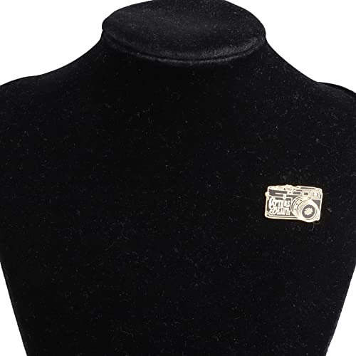 Image of UJIMS Photographer Gift Funny Camera Enamel Pin Photography Jewelry Camera Charm Gifts for Photographer Lovers