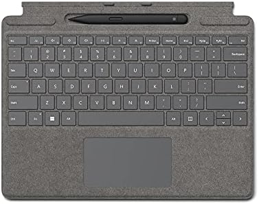 Microsoft Surface Pro 8 or Pro X - Signature Type cover - Silver - and Slim Pen 2 - Black - bundle