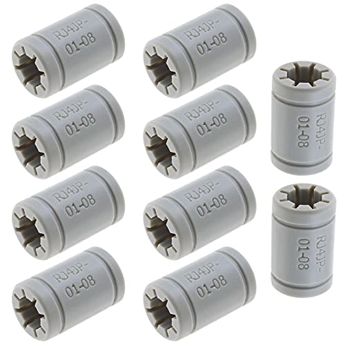 Create idea RJ4JP-01-08 Linear Bearing 3D Printer Replacement LM8UU Bearing 8mm Inner Shaft 15mm Outer Diameter 24mm Length 10-Pack