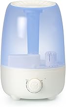 HappyGoo Ultrasonic Humidifier 4.8 L, Room Humidifier Air 25 dB Quiet 360° Nozzle Aromatherapy for Baby Bedroom Home Yoga Office Living Room Up to 45 m²