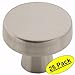 Amerock BP55270-G10 Blackrock Satin Nickel Round Cabinet Hardware Knob, 1.33 Inch Diameter - 25 Pack