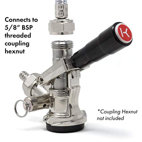 Kegco Kc Kt85D-L Keg Coupler D System, Black #TOP3