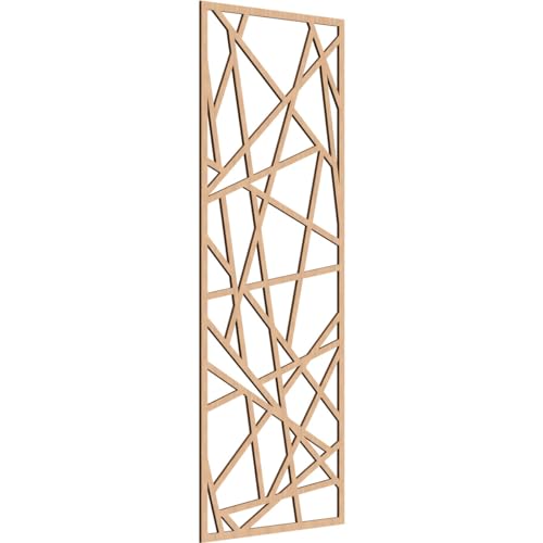 Image of Conway Decorative Pierced Fretwork Wood Wall Panels, 31 3 /8 inchW x 79 3 /8 inchH x 3 /8 inchT, Hickory