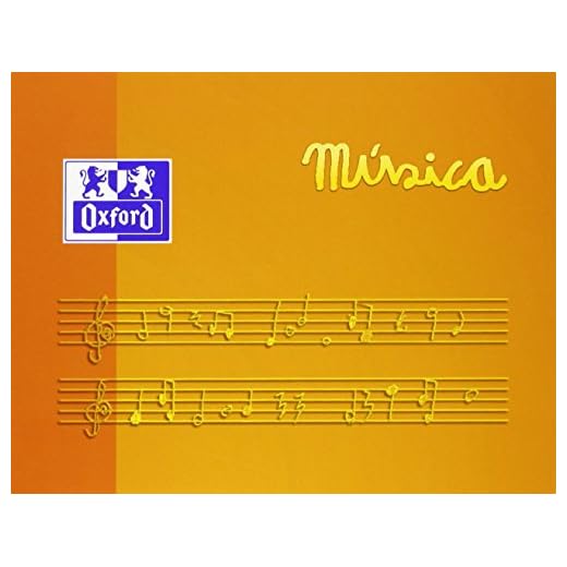 Oxford 378534 - Cuaderno de música, 5 unidades