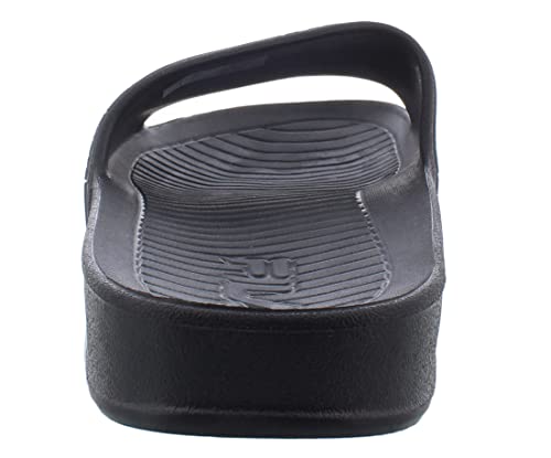 FILA Men's Sleek Slide LT Sandals (Black/White/Black, numeric_11)4