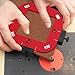 2pcs Router Corner Radius Template for Woodworking, Multifunctional Aluminum Alloy Round Arc Corner Mould, Wooden Board Arc Cutting Auxiliary Tool DIY Template R10/R15/R20/R25/R30/R35/R40/R50