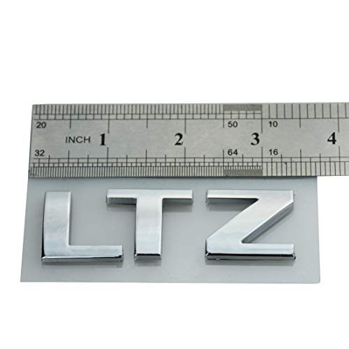 Image of Letter Nameplate Emblem 3D Badge Compatible with 2007-2018 LTZ 2Pack (Chrome)
