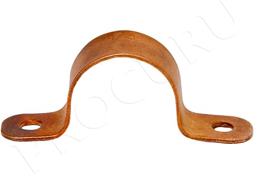 Miniatura 3 de PROCURU Correa de tubo de cobre de 12 pulgada, montaje de abrazadera de dos orificios (12 pulgada, paquete de 10)