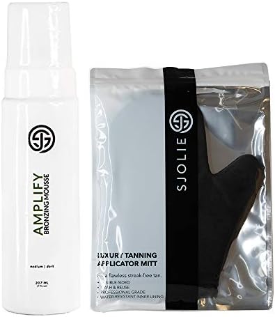 Self Tan Bronzing Mousse + Tanning Mitt Combo Pack - Organic Medium/Dark - Express Color