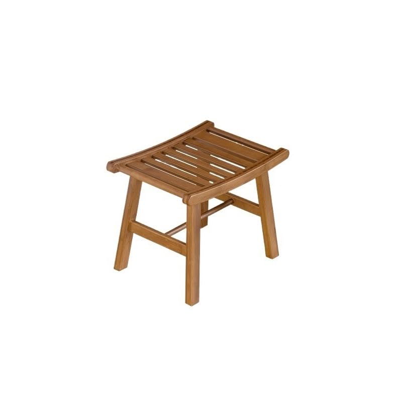 Tabouret de salle de bain en bois et banc de jardin compact