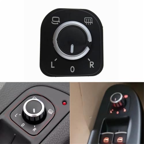 Commande de rétroviseur extérieur pour Passat B6 B7 5ND959565F molette réglage - 6