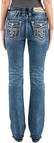Rock Revival - Womens Mandell RP9520B202 Bootcut Jeans, Color Denim, Size: 303