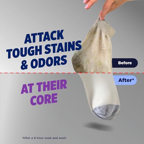 Image of OxiClean Triple Action Odor Blasters and Stain Remover Powder, 6.5 lbs | Use with Detergent, Eliminates Tough Odors, Remove Stains, Color Safe, Chlorine Free