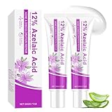 12% Azelaic Acid Gesichtscreme, Anti-Pickel Azelainsäure Creme Gegen Rötungen, Rosacea, Azelaic Acid Serum - Akne Creme - Gesichtspflege für unreine Haut